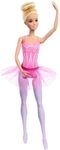 Barbie Ballerina-Puppe, Blonde Modepuppe in lilafarbenem, ausziehbarem Tutu, mit