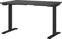 Germania Schreibtisch 7907-547, in Graphit, EL. h&ouml;henverstellb., 120 x 120 x 80 cm