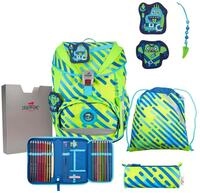 DerDieDas Schulranzen Set 5-TLG. ErgoFlex NEON Monster