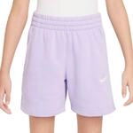 Nike M&auml;dchen Club French Terry 5In Lbr Shorts, Hydrangeas/Hydrangeas/White, 8/10