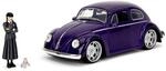 Jada Toys Wednesday Addams & VW K&auml;fer 1972 - Volkswagen Beetle (19cm) mit Wednesday