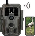 GardePro E8 Wildkamera WLAN mit App 64MP H.264 1296P Video, 27m Infrarot Nachtsicht