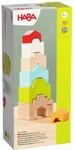 HABA Stapelturm Haus auf Haus &ndash; Bunte Stapelsteine aus Buchenholz f&uuml;r...