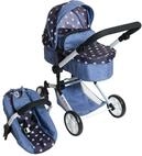 Bayer Chic 2000&reg; 3in1 Kombi Puppenwagen Linus - Sternchen Navy- faltbar,