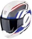 SCORPION EXO-TECH EVO FURIO White-Red-Blue XXL
