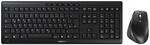 CHERRY Stream Desktop Comfort, Tastatur und Maus, Deutsch QWERTZ, Schwarz