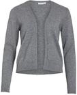 Vila Damen Viril Short L/S Knit Cardigan-noos Strickjacke, Medium Grey Melange,S