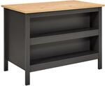 Inter Link - K&uuml;cheninsel - Mittelinsel - Arbeitsplatte - K&uuml;chenschrank mit...