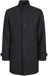 JACK & JONES Male Mantel Mantel | Regular Fit, Einfarbig, Langarm, Lang, Casual,