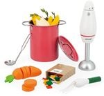 Janod Suppen-Set f&uuml;r Kinder-43 Zubeh&ouml;rteile aus FSC-Holz, Pappe und