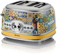 Ariete Toaster 156 Positano, Mediterranes Design, 4 Schlitze mit Separaten