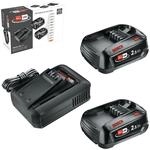 Bosch Akku und Schnellladeger&auml;t Starter Set 18V (2X 2,5Ah Li-Ionen-Akku; 1x