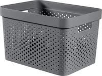 CURVER | Beh&auml;lter Infinity 17 l, Anthrazit, 35,5 x 26,2 x 21,9 cm, recycelter
