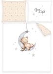 Herding Wiegenbettw&auml;sche-Set Teddy B&auml;r, Kopfkissenbezug 35 x 40 cm mit