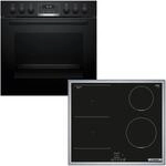 Bosch Einbauherd-Set HND616LS68, Serie 6 Einbau-Herd 60 cm mit Reinigungshilfe,