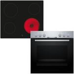 Bosch HND210CS63, Einbau-Herd-Set, Einbau-Herd 60 cm, HEA510BS3, Serie 2,