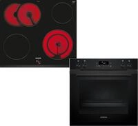 Siemens EQ212KAAB, iQ300 Einbau-Herd-Set, Bestehend aus HE213ABB3 Herd, 60 x 60 cm,