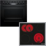 Bosch Einbauherd-Set HND611LS67, Serie 6 Einbau-Herd 60 cm mit Reinigungshilfe,