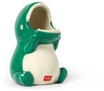 Legami - Keramik-Stifthalter, Desk Friends, 12x9,7 cm, Dino-Thema, handbemalt