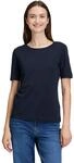 Betty & Co Damen Basic Shirt mit Rundhalsausschnitt Dunkelblau,M