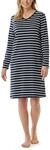Schiesser Damen Casual Essentials Nachthemd, Nachtblau_181745, 48