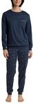 CALIDA Sweet Dreams B&uuml;ndchen-Pyjama Damen Peacoat Blue 48-50