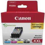 Canon CLI-581 XXL C M Y BK Vorteilspack 4 Tintenpatronen h&ouml;chste Reichweite XXL