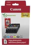 Canon PgI-530/clI-531 Pvp Cartuccia D'inchiostro 6 Pz Originale Nero, Ciano,...