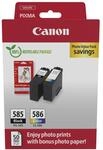 Canon PG-585 + CL-586 FINE Original Druckerpatronen + Fotopapier | 7.3ml + 9.9ml