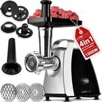 Clatronic&reg; Fleischwolf 1000W Mit Aufsatz f&uuml;r Pl&auml;tzchen & Spritzgeb&auml;ck | 3