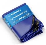 NEMAXX&reg; Abdeckplane 650 g/m&sup2; 3&times;4 m Blau Messing-&Ouml;sen wasserdicht UV-fest