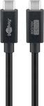 goobay - USB-C Schnellladekabel, USB4 Version 2.0, 240 W, 80 Gbit/s, Power Delivery,
