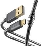 Hama Micro-USB Metall Kabel (Lade- und Daten&uuml;bertragungskabel USB-A 2.0 Stecker auf