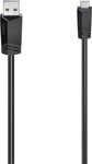 Hama USB 2.0 USB-A Stecker, USB-Mini-B Stecker, 1,50 m, Schwarz 00200606