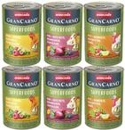 animonda GranCarno Hunde Nassfutter Superfoods Variation (6 x 400g), getreidefreies