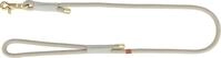 TRIXIE Hundeleine Soft Rope M&ndash;L, mit Handschlaufe &ndash; 1,0 m/10 mm, grau | Weich und