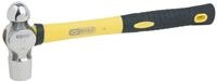 KS Tools 964.2104 EDELSTAHL Schlosserhammer mit Fiberglasstiel, 680g