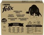 Felix Tasty Shreds Katzenfutter nass in Sauce, Gemischte Vielfalt, 4er Pack (4...