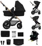 Kinderkraft MOOV2 AIR Kinderwagen 4 in 1 Kinderwagenset bis 22 kg mit Kindersitz