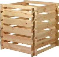 dobar&reg; Green Label 58600FSCe Komposter Stecki | Holz-Komposter mit Stecksystem 