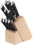 Tefal Ice Force 11-tlg. Messerblock-Set, 6 Messer, 4 Steak Messer, 1