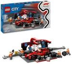 LEGO City F1 Boxenstopp mit Boxencrew und Ferrari Flitzer - Formel 1 Pit Stop...
