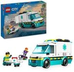 LEGO City Rettungswagen - Spielzeug mit 2 Minifiguren (Skateboarder und Fahrer)...
