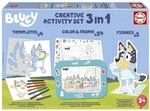 Educa - Bluey 3-in-1-Kreativset mit DREI Aktivit&auml;ten: Malen nach Zahlen, Erstellen
