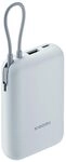 Xiaomi 22.5W Power Bank mit Integriertem Kabel - 10000mAh, Schnellladefunktion, l&auml;dt