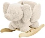 Nattou Schaukeltier aus weichem Teddy-Stoff, Schaukeltier Elefant, Inkl.