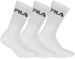 FILA Unisex F9505 Uni Socken, Wei&szlig;, 43-46 EU