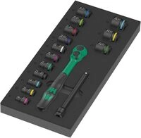 Wera 05150114001 9724 Schaumstoffeinlage 8010 B Zyklop Comfort Knarre Set 1, 3/8",