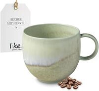 like. by Villeroy & Boch Perlemor Alga Becher mit Henkel, 290 ml, gr&uuml;n