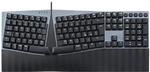 Perixx PERIBOARD-535BR Tastiera meccanica Full Size ed ergonomica a filo - Tasti